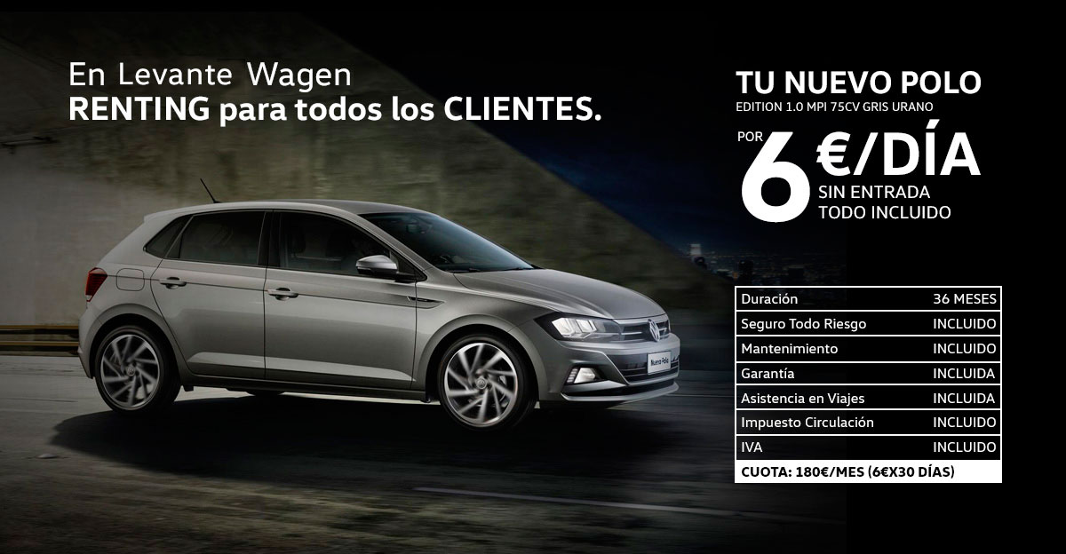 Oferta Renting Volkswagen Polo Levante