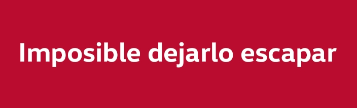 Imposible dejarlo escapar