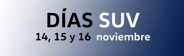 Días únicos para comprar tu SUV 14, 15 Y 16 de Noviembre.
