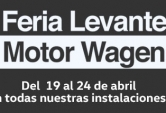Feria Levante Motor Wagen del 19 al 24 de abril  en nuestras instalaciones. 