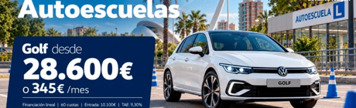 Renueva tu coche de autoescuela con un Golf